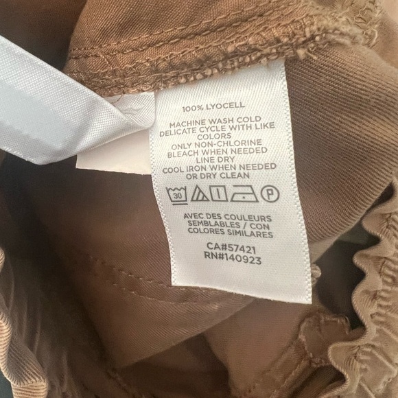 LOFT Paperbag Pants in Tan Size Small - Picture 7 of 7